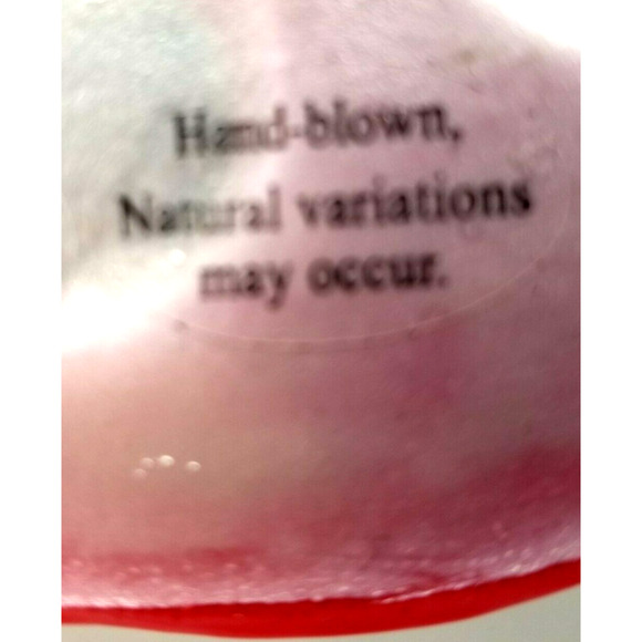 Hand Blown Fused Glass Christmas Bulb Plate Silvestri by Lori Siebert 12" - Picture 10 of 11